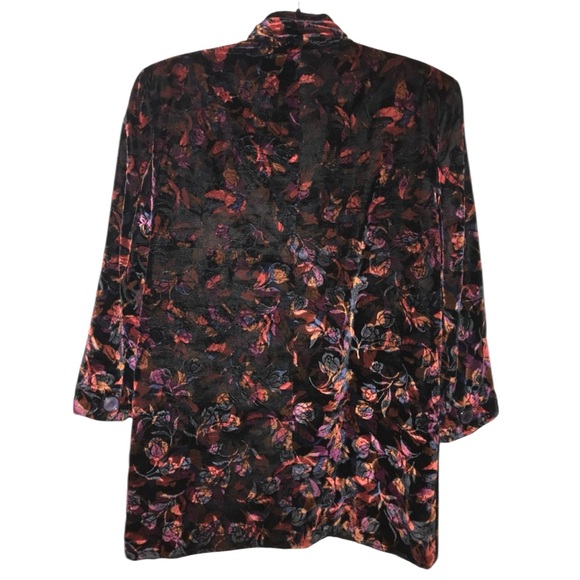 Rare Vintage Gabiano Burned Velvet Blazer, Size L - Picture 4 of 8